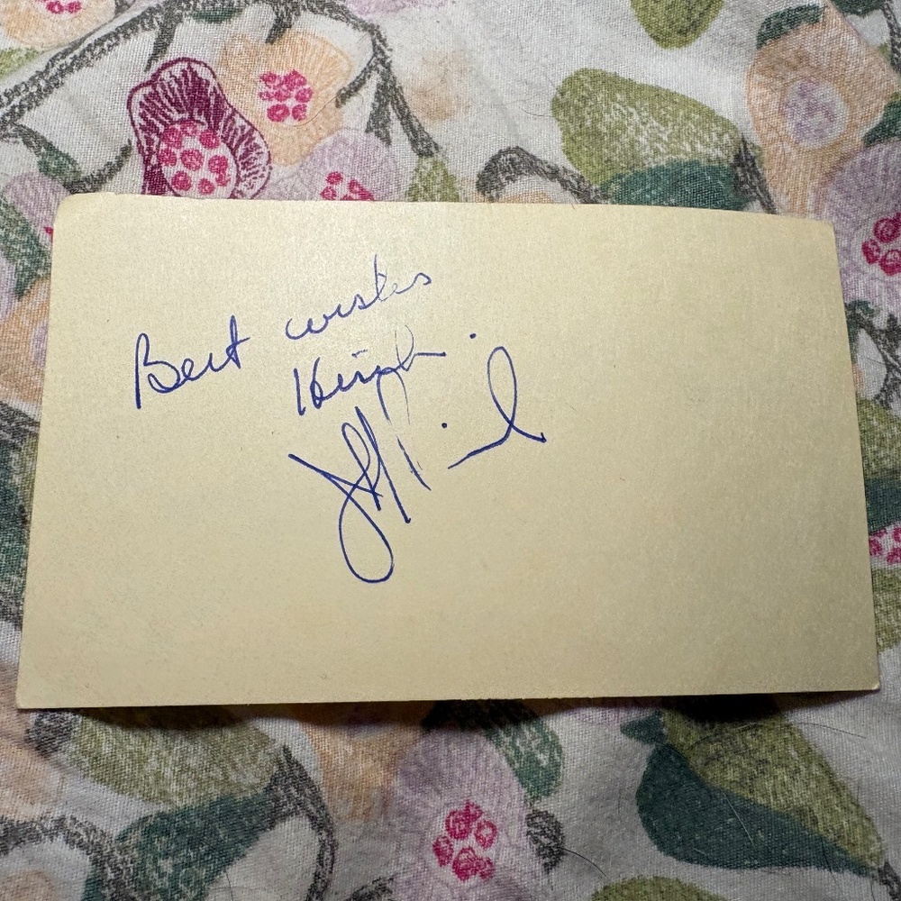 ✍️ Jeffrey Piccola — Autograph Signed Card — Pennsylvania State Senate — Mason